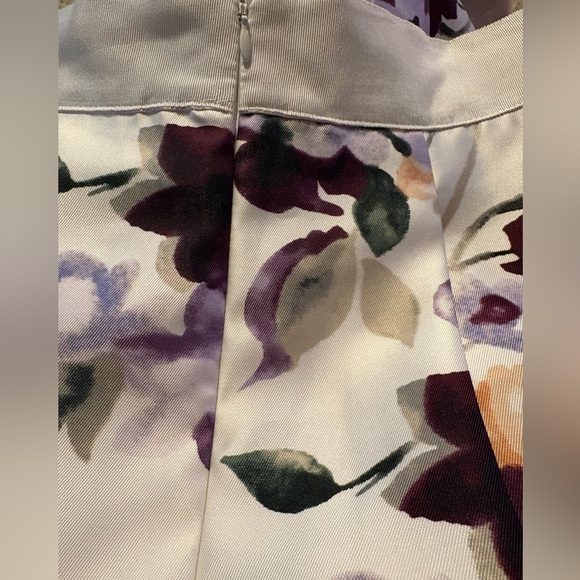 White House Black Market Floral High-Low Poppy Midi Skirt - Picture 5 of 7